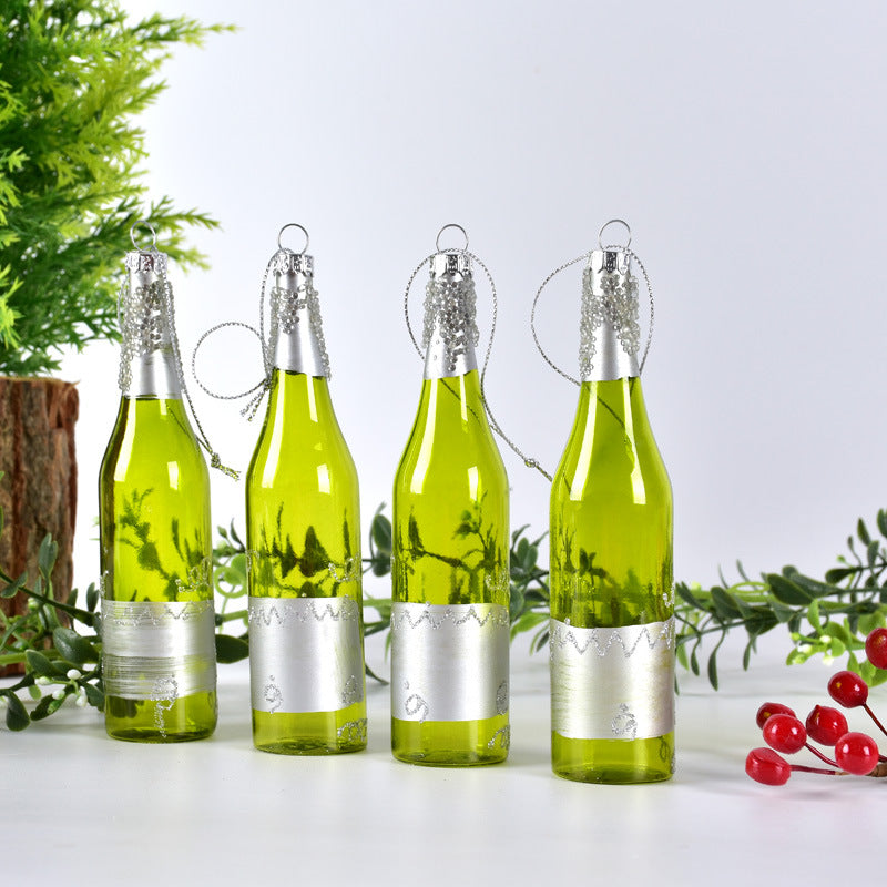 Buy Christmas Decorations Pendant - Sparkling Donut Wine Bottle for Festive Elegance