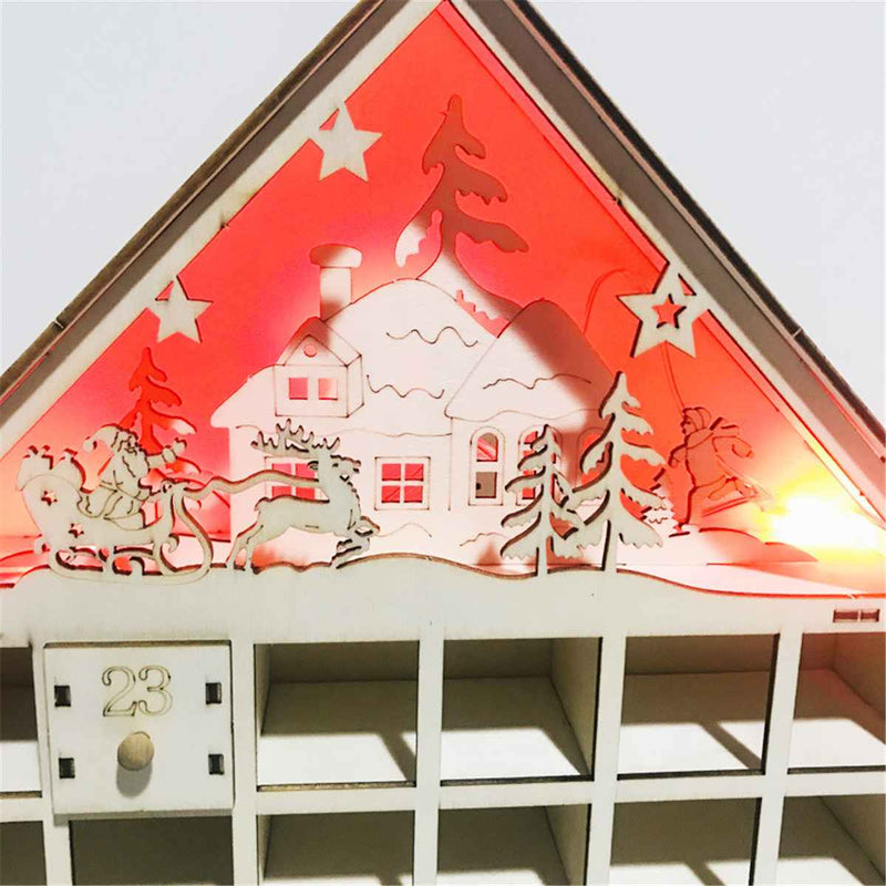 Buy Exquisite Christmas Wooden Calendar Decorations - Festive DIY Calendar Cabinet