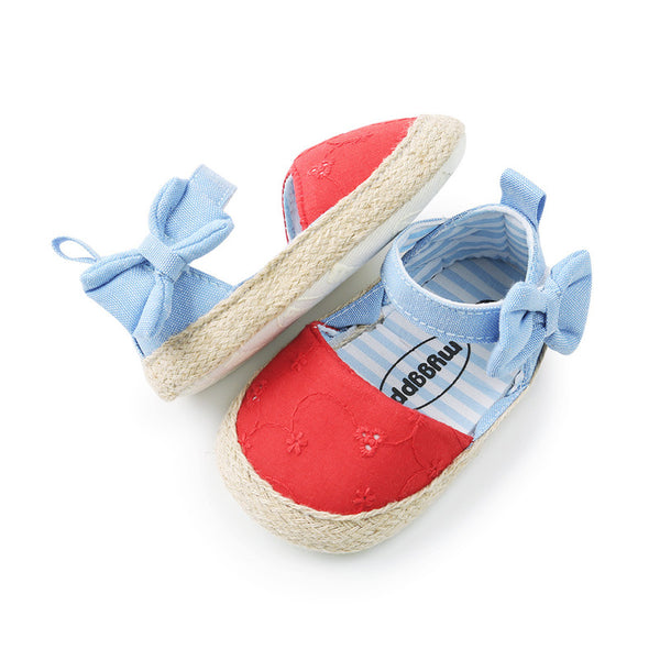 Buy Adorable Baby Shoes with Bowknot - Velcro Closure for Easy Wear