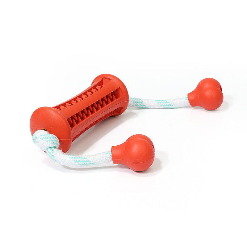 The Dog Rubber Toy Molar Teeth Cleaning Rod Wears The Rope To Bite The Rope