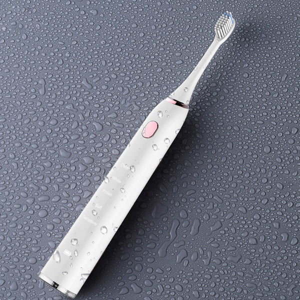 White Sonic Toothbrush Waterproof Electric Toothbrush