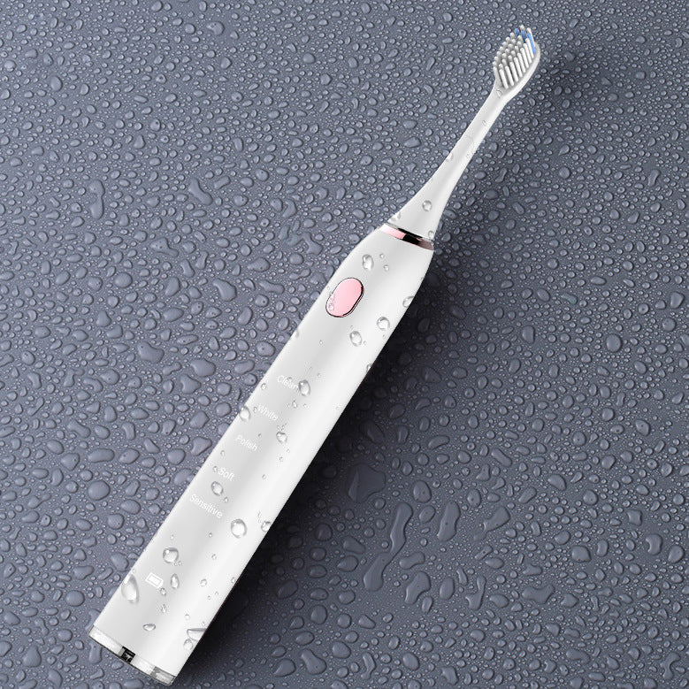 White Sonic Toothbrush Waterproof Electric Toothbrush