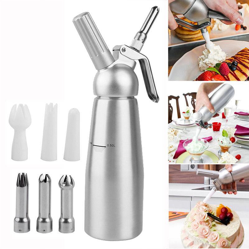 Buy Aluminum Cream Spray Gun Foamer - Perfect for Cake, Coffee, and More