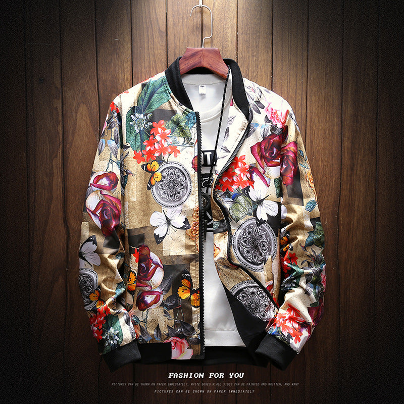 Buy Chinese Style Linen Retro Men's Printed Jacket | EpicMustHaves