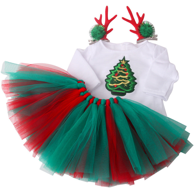 Christmas Veil 18 Inch American Doll Clothes