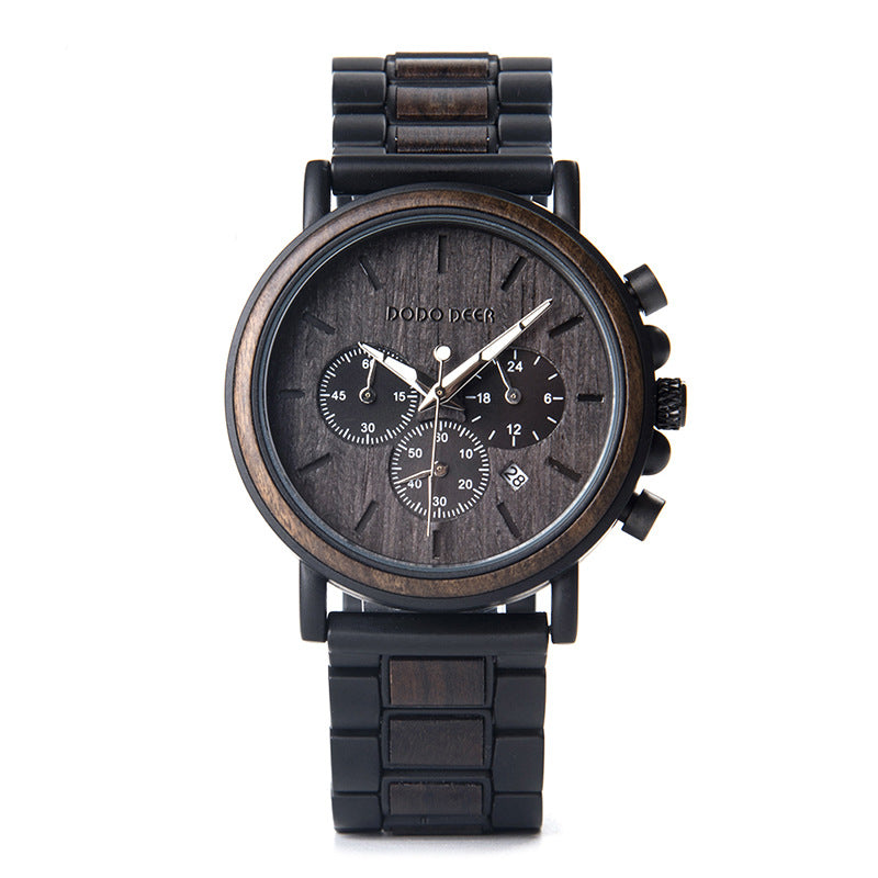 Buy Luxury Wood Stainless Steel Men Watch - Stylish Wooden Watches