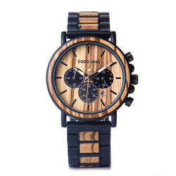 Buy Luxury Wood Stainless Steel Men Watch - Stylish Wooden Watches