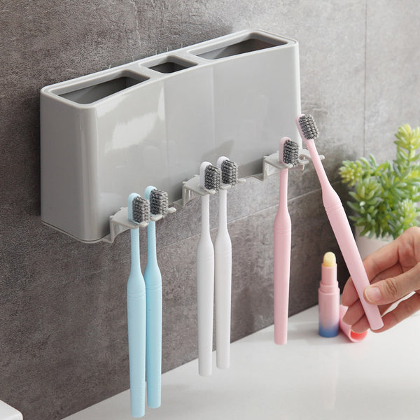 Toothbrush holder wall storage toothbrush rack