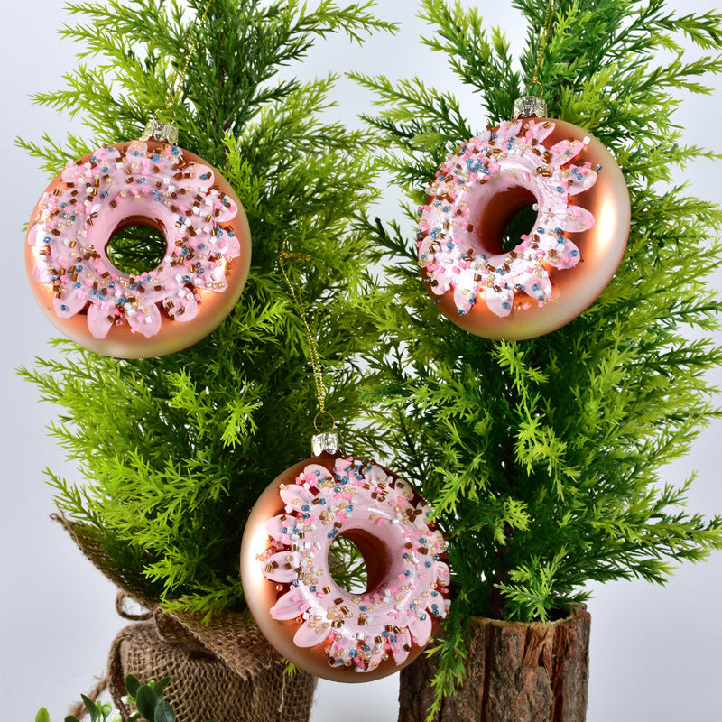 Buy Christmas Decorations Pendant - Sparkling Donut Wine Bottle for Festive Elegance