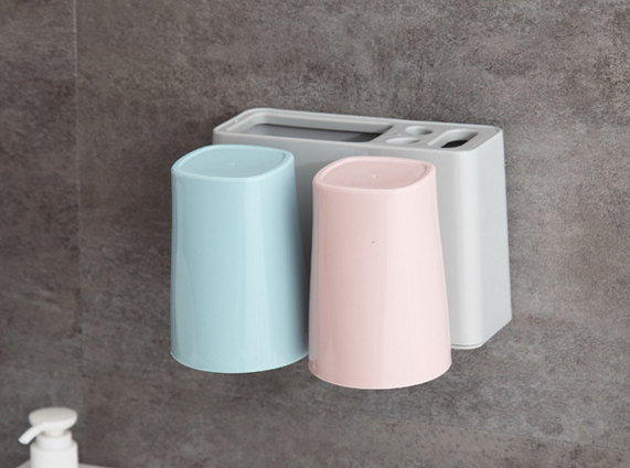 Toothbrush holder wall storage toothbrush rack