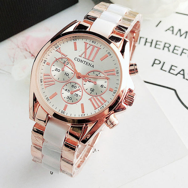 European and American fashion student wristwatch