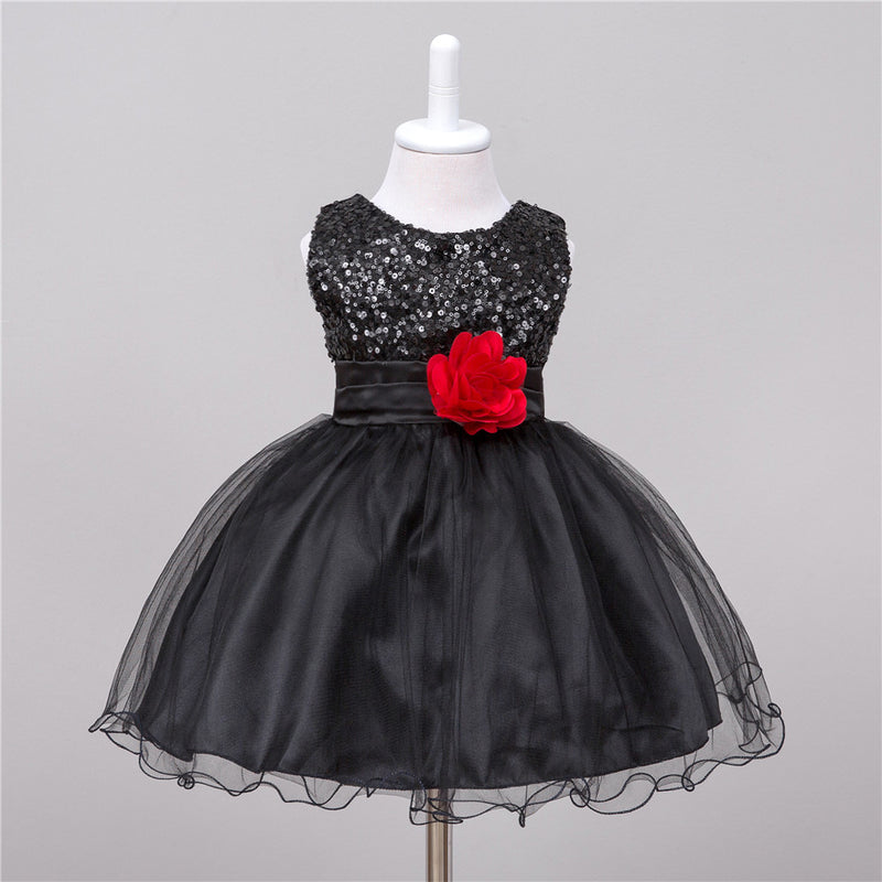 Buy Baby Sequin Dress - Elegant Flower Girl Wedding Princess Dress