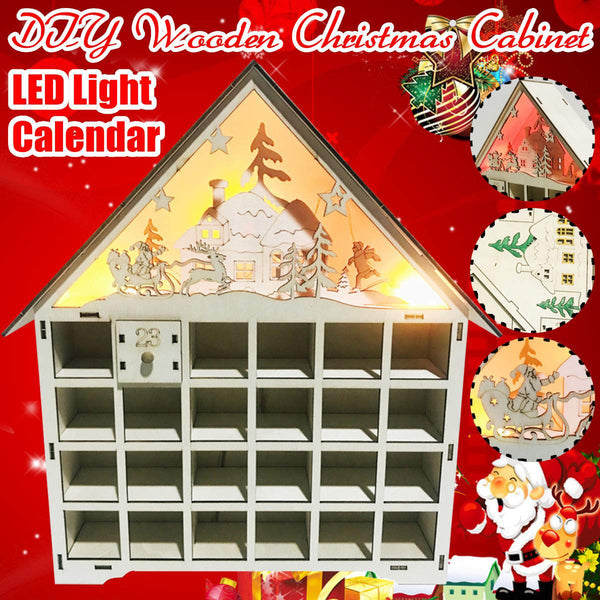 Buy Exquisite Christmas Wooden Calendar Decorations - Festive DIY Calendar Cabinet