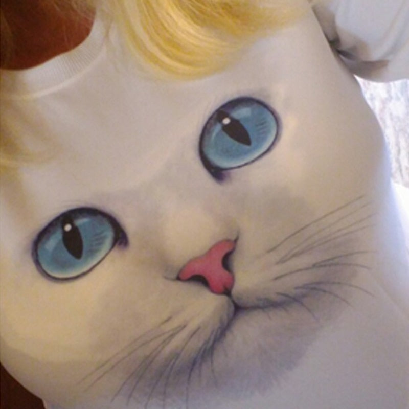 Buy 3D Cat Face Sweatshirt for Winter Fashion | EpicMustHaves