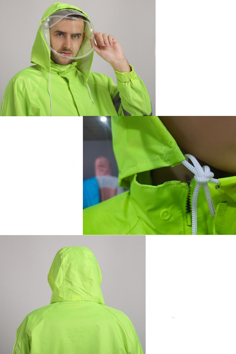 Thickened Oxford Cloth Rainproof Split Raincoat