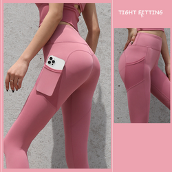 Gym Sport Seamless Leggings With Pockets