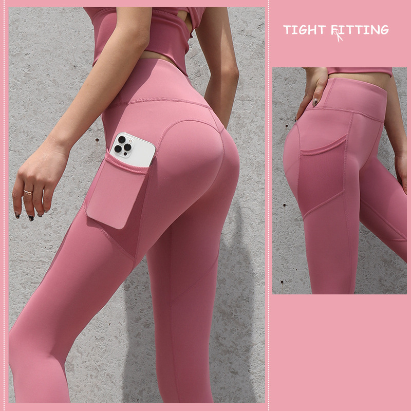 Gym Sport Seamless Leggings With Pockets