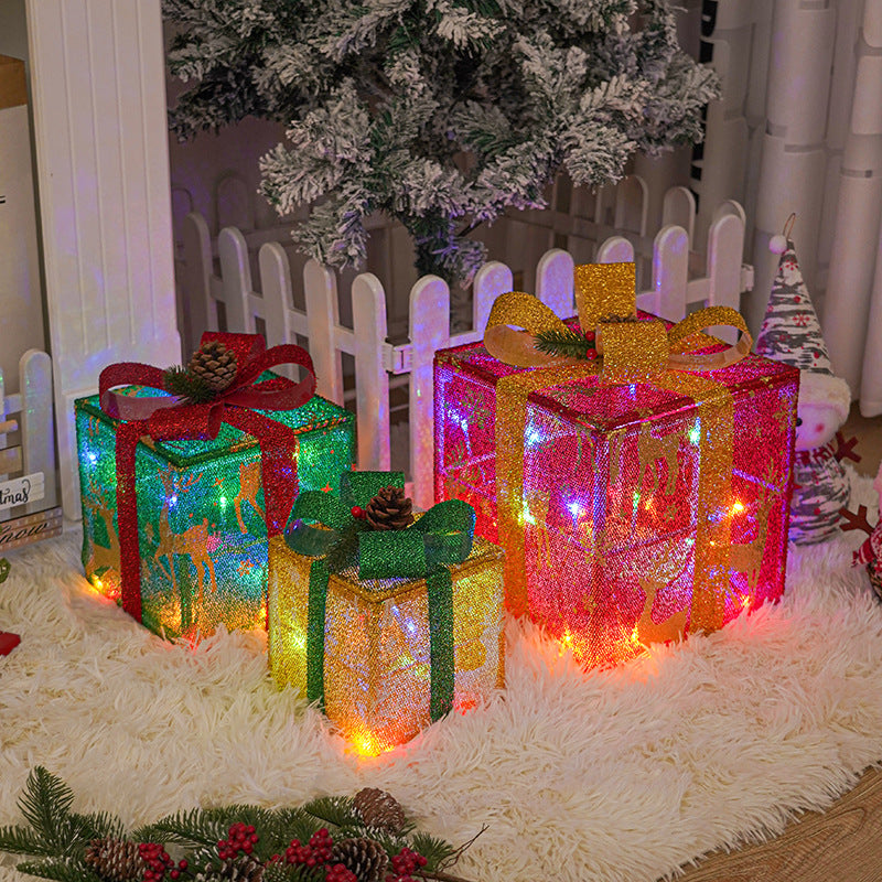 Buy Christmas Lights Gift Box Three-piece Set for Festive Party Decorations