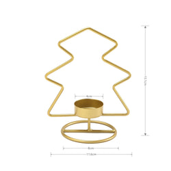 Buy Elegant Christmas Decorations: Gold Iron Art Candlestick - Festive Home Accents at EpicMustHaves