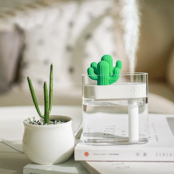 Buy 160ML Ultrasonic Air Humidifier - Cactus Color Light USB Diffuser | EpicMustHaves