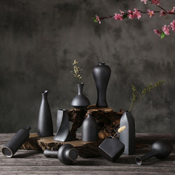 Buy Elegant Black Glaze Vase - Japanese Style Home Decor | EpicMustHaves