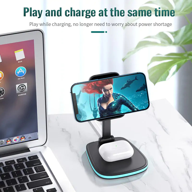 Buy 3in1 Magnetic Folding Wireless Charger 