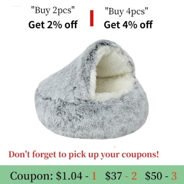 Buy Plush Pet Bed - Cozy Self-Warming Comfort | EpicMustHaves