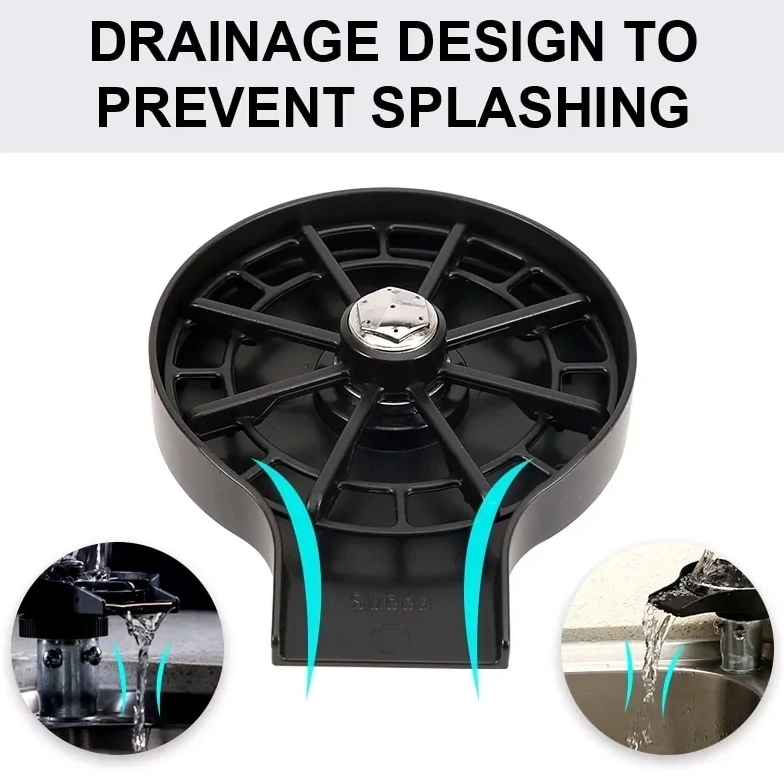 drainage to prevent splashing