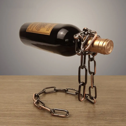 Buy Magic Iron Chain Wine Bottle Holder - Unique Wine Storage | EpicMustHaves