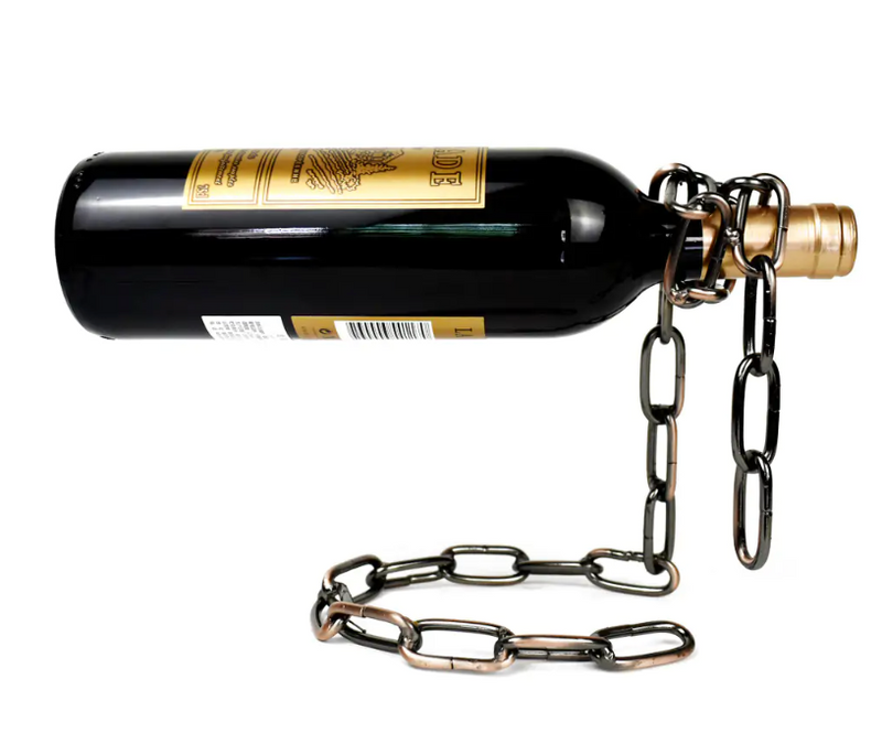 Buy Magic Iron Chain Wine Bottle Holder - Unique Wine Storage | EpicMustHaves