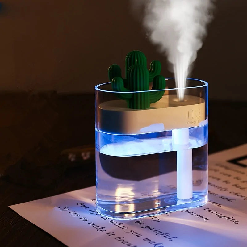 Buy 160ML Ultrasonic Air Humidifier - Cactus Color Light USB Diffuser | EpicMustHaves