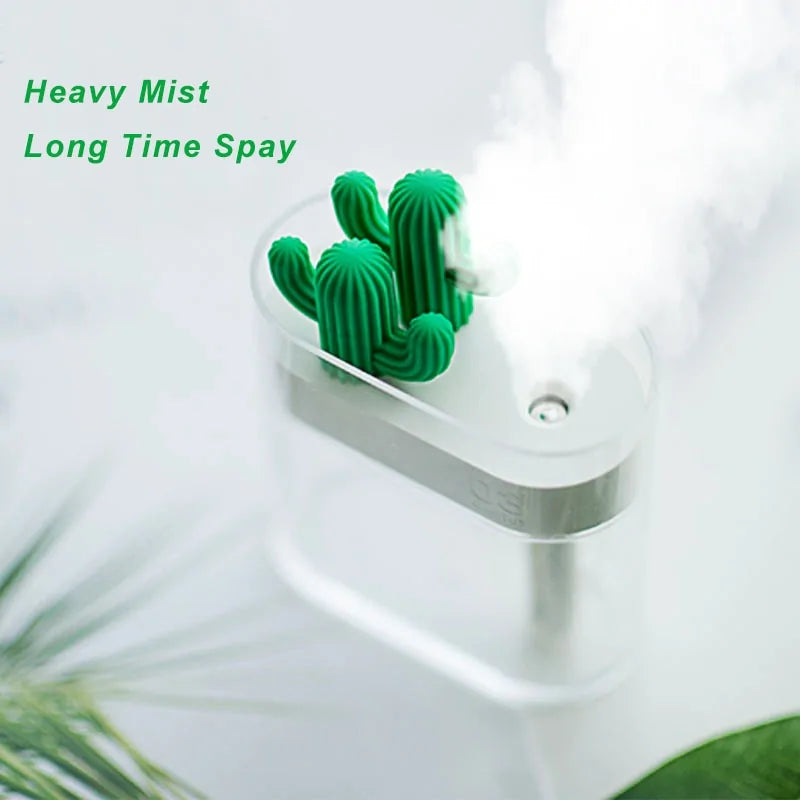 Buy 160ML Ultrasonic Air Humidifier - Cactus Color Light USB Diffuser | EpicMustHaves