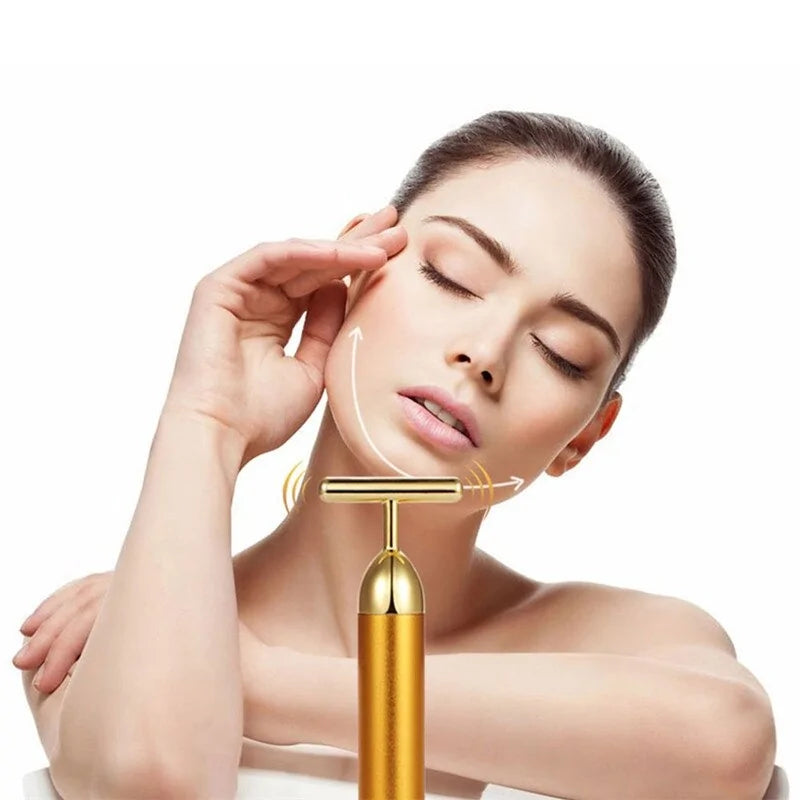 Buy 24K Gold Facial Roller Massager - Rejuvenate Your Skin with EpicMustHaves