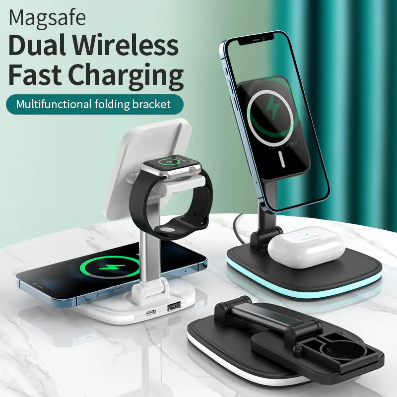 Buy 3in1 Magnetic Folding Wireless Charger 